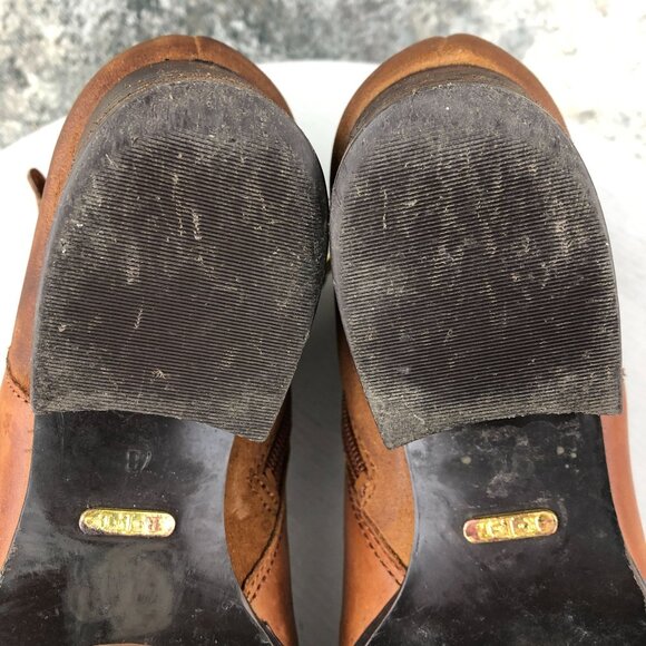 LRL Ralph Lauren Women's Size 7B Damara Brown Leather Side Zip Ankle Booties - Picture 10 of 13